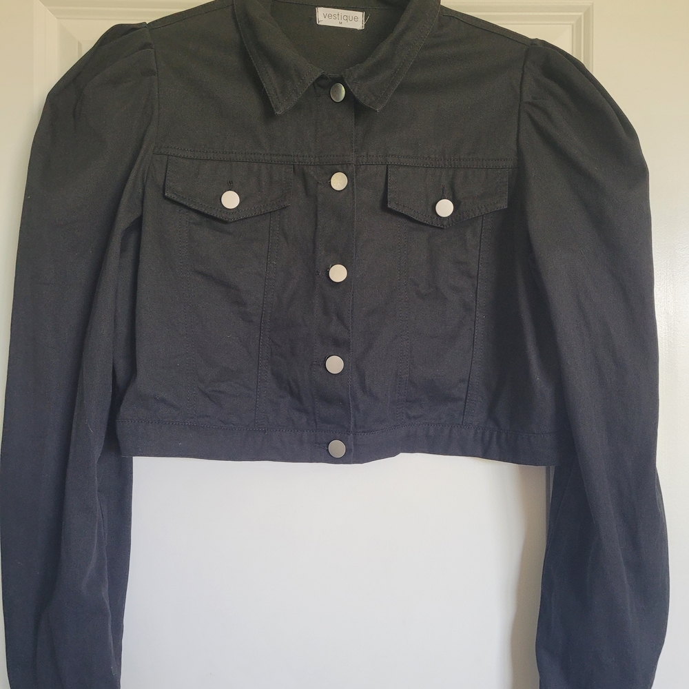 Vestique Black Jean Jacket